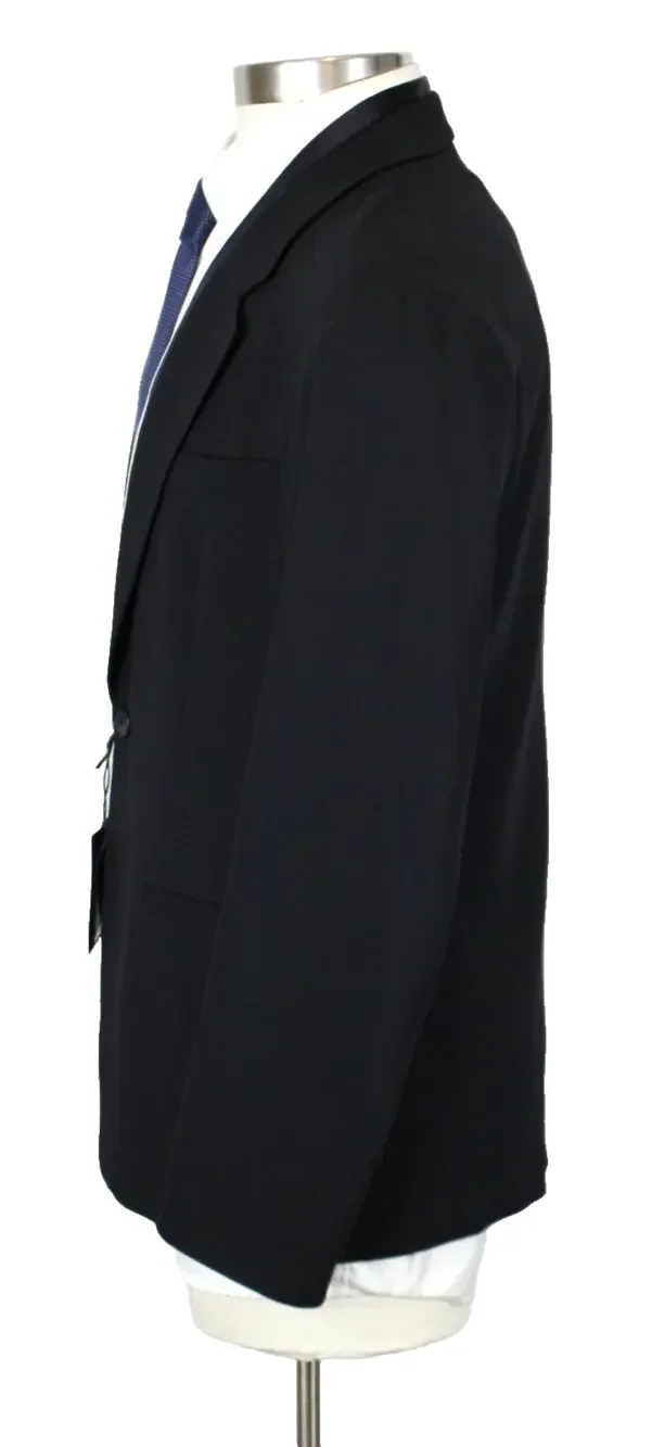 $2595 Giorgio Armani Blazer 42 R (52 EU) Wool Dark Navy One Button Tuxedo Italy